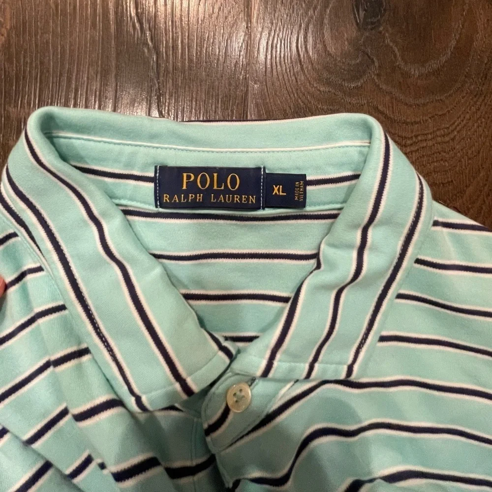 Polo Ralph Lauren Mens Polo XL Short Sleeve Stripped Shirt